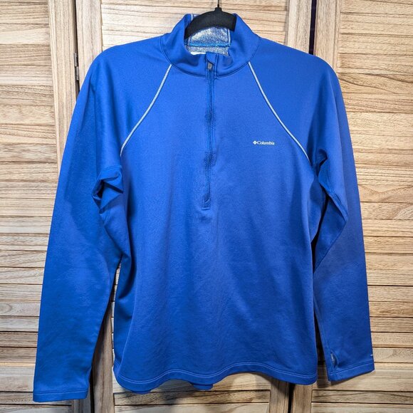 Columbia Omni-Heat Royal Blue Half-Zip Pullover Size XL - Picture 1 of 11